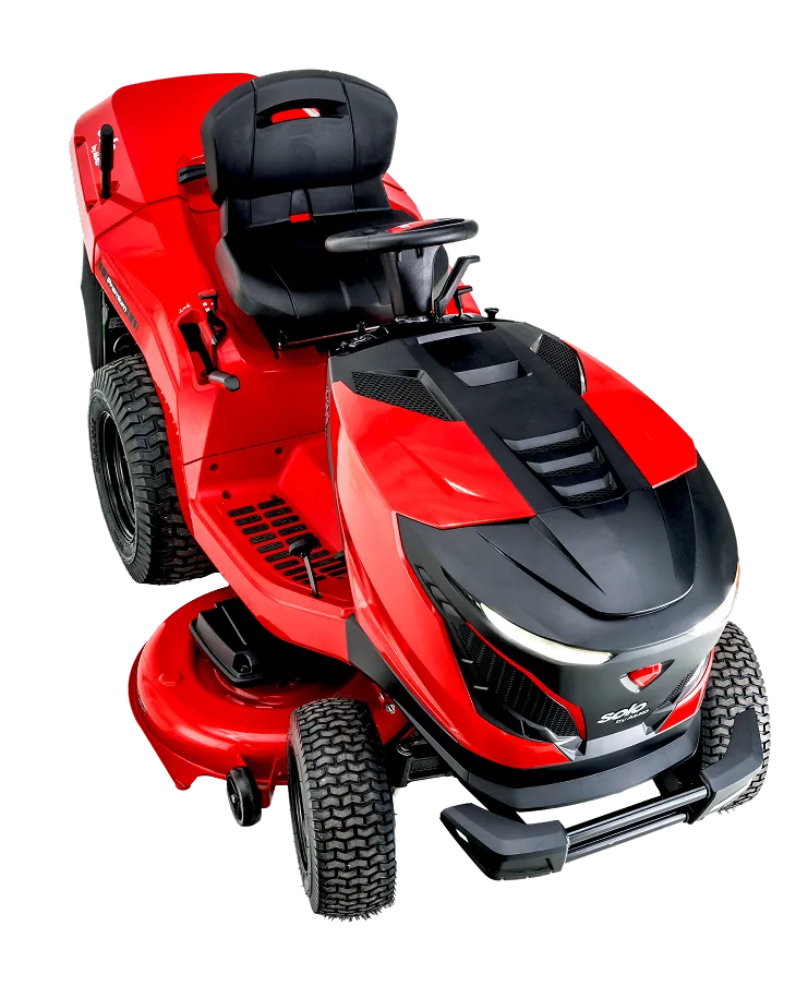 Czerwony traktor ogrodowy AL-KO